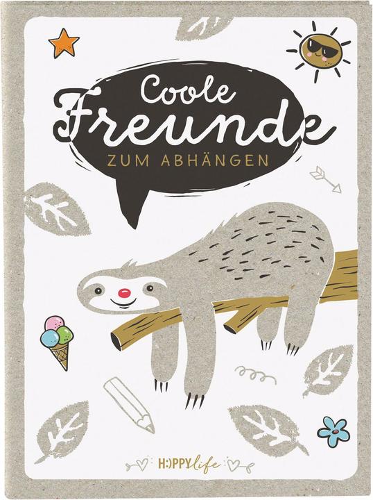 Goldbuch Freundebuch Happylife Faultier (A5, Liniert, Harter Einband)