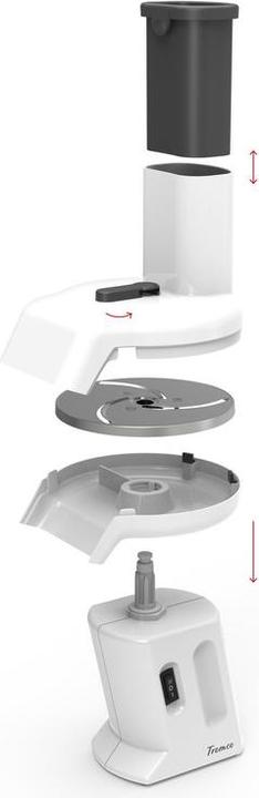 Actual product image Tromco Elektro-Scheibenraffel Z1 mit Scheibe 1, 2, 3, 4