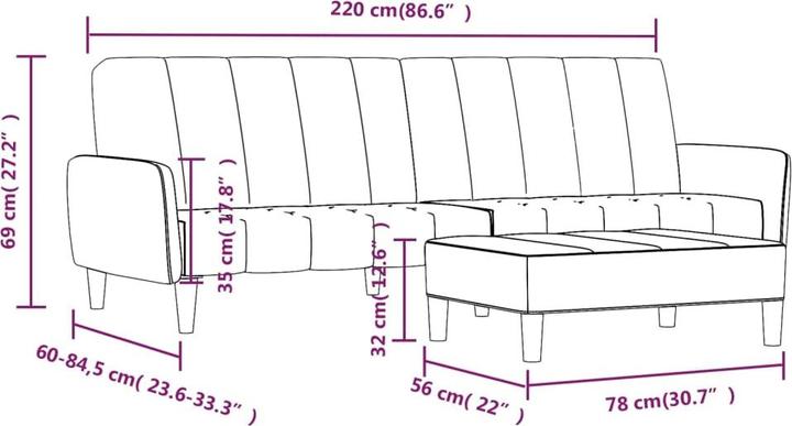 Produktbild VidaXL Schlafsofa (2-Sitzer)