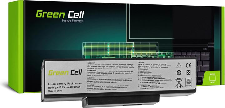 Actual product image GreenCell AS06 - Battery - ASUS - N71 K72 K72J K72F K73SV N71 N73 N73S N73SV X73S (6 Cells, 4400 mAh)