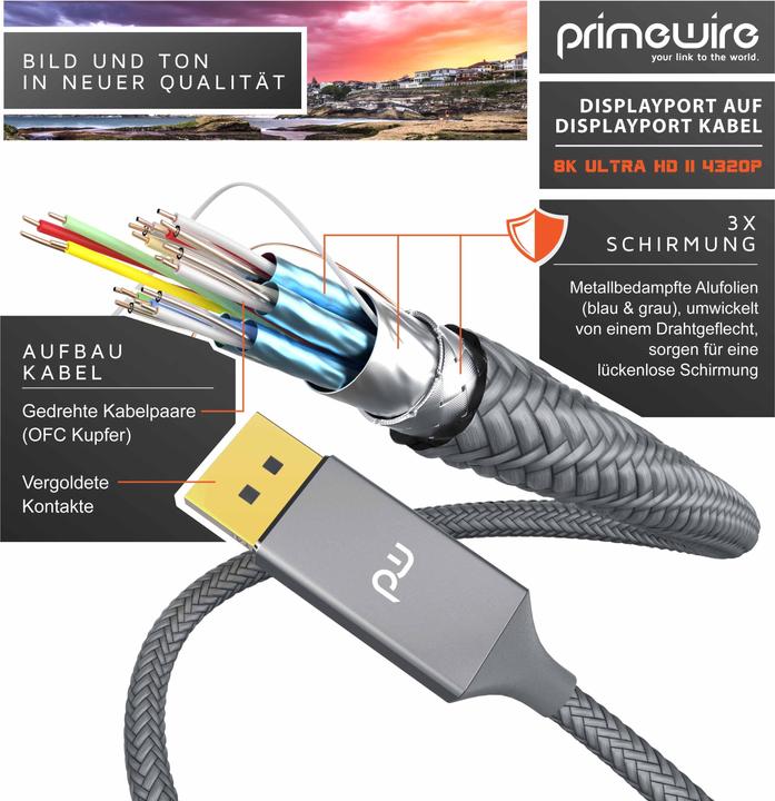 Produktbild Primewire DisplayPort – DisplayPort (3 m, DisplayPort)