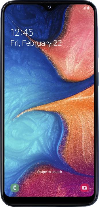 Actual product image Samsung Galaxy A20e EU (32 GB, Blue, 5.80", Dual SIM + SD, 13 Mpx, 4G)