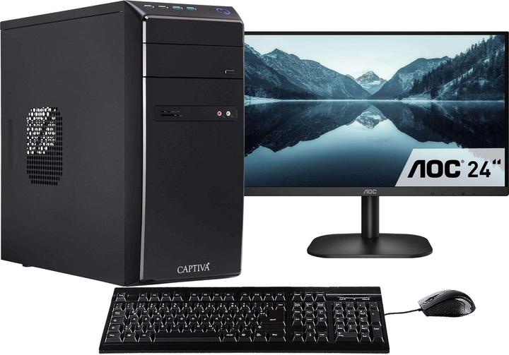 Image du produit Captiva Power Starter R62-242 TFT Bundle Ryzen 3 Radeon Graphics (AMD Ryzen 3 4300GE, 8 Go, 480 Go, AMD Radeon Graphics)