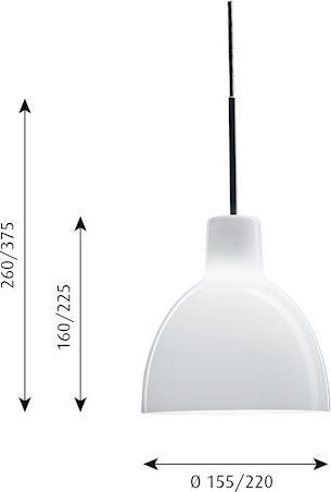 Image du produit Louis Poulsen Toldbod 155 Lampe suspendue en verre (G9)