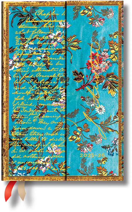 Actual product image Paperblanks PAPERBLAN Agenda Persuasion Mini 25/26 DF0864-5 1W/2S 13M FR HOR HC 9.5x14cm (9.5 x 14 cm, French)
