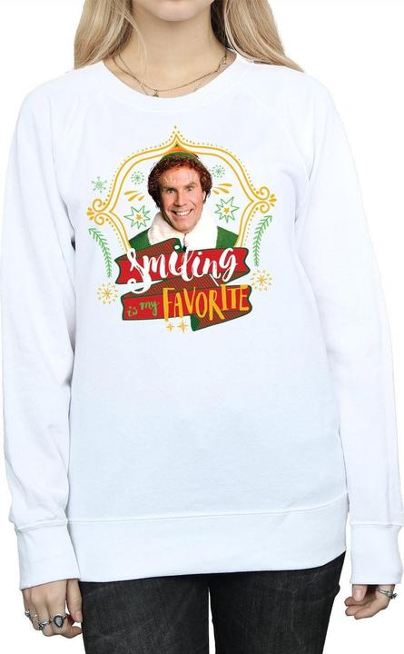Actual product image Elf Womens/Ladies Buddy Smiling Sweatshirt (XXL)