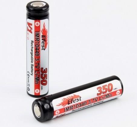 Actual product image Efest Battery IMR 10440 unprotected (1 pcs., 10440, 350 mAh)
