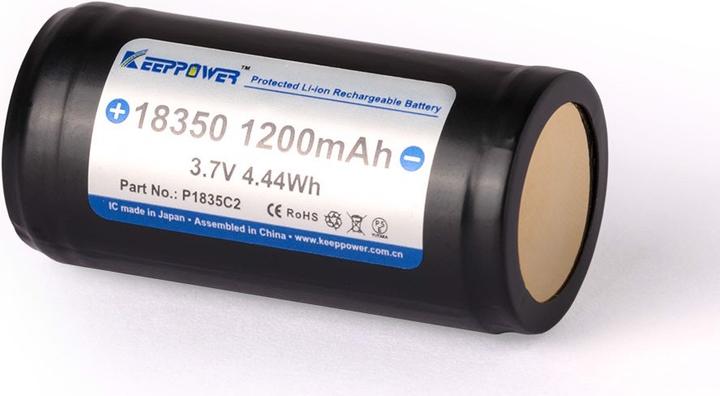 Actual product image Keeppower 18350 (1 pcs., 18350, 1200 mAh)