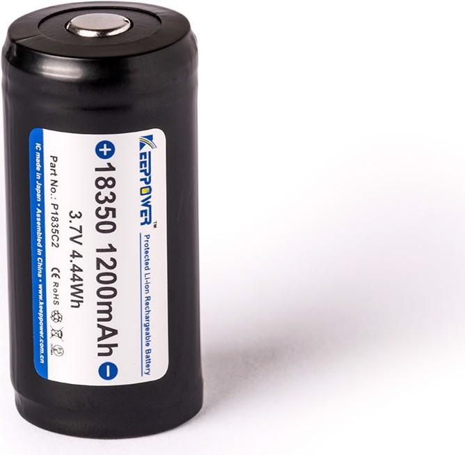 Actual product image Keeppower 18350 (1 pcs., 18350, 1200 mAh)