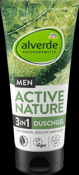 Image du produit dm alverde MEN Gel douche Active Nature 3 en 1 (200 ml)