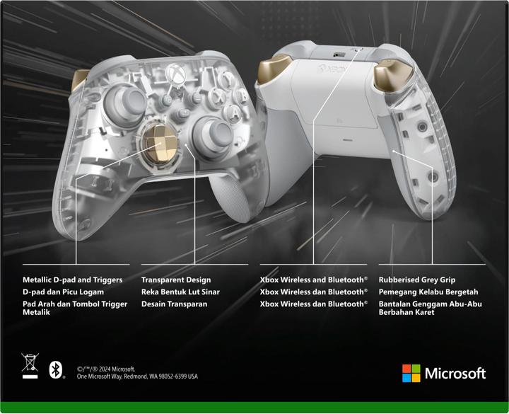 Immagine prodotto Microsoft Controller wireless Xbox - Ghost Cipher (Edizione speciale) (Xbox Serie S, Android, iOS, PC, Xbox Series X)