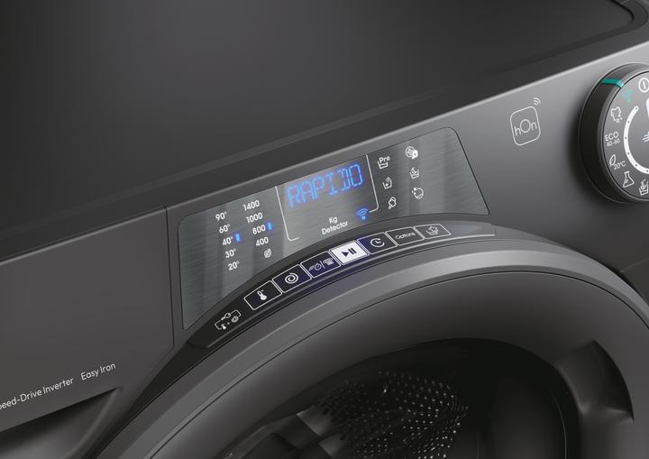 Produktbild Candy RP4 476BWMRR/1-S Washing Machine, A, Front loading, Depth 45 cm, 7 kg, Anthracite (7 kg, Links)