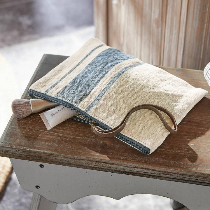 Immagine prodotto Loberon Borsa per cosmetici Ligré bianco/blu