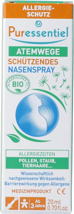 Actual product image Puressentiel Nasenspray Schutz gegen Allergien Allergien (20 Piece)
