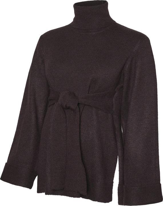 Mamalicious Rollkragen Umgeschlagene Ärmelbündchen Weite Ärmel Pullover Strickpullover