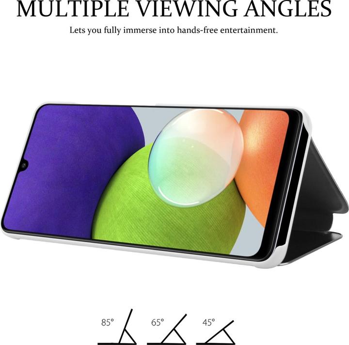 Actual product image Cadorabo Smart View Mirror Book Cover (Samsung Galaxy M22, Samsung Galaxy A22, Samsung Galaxy A32)