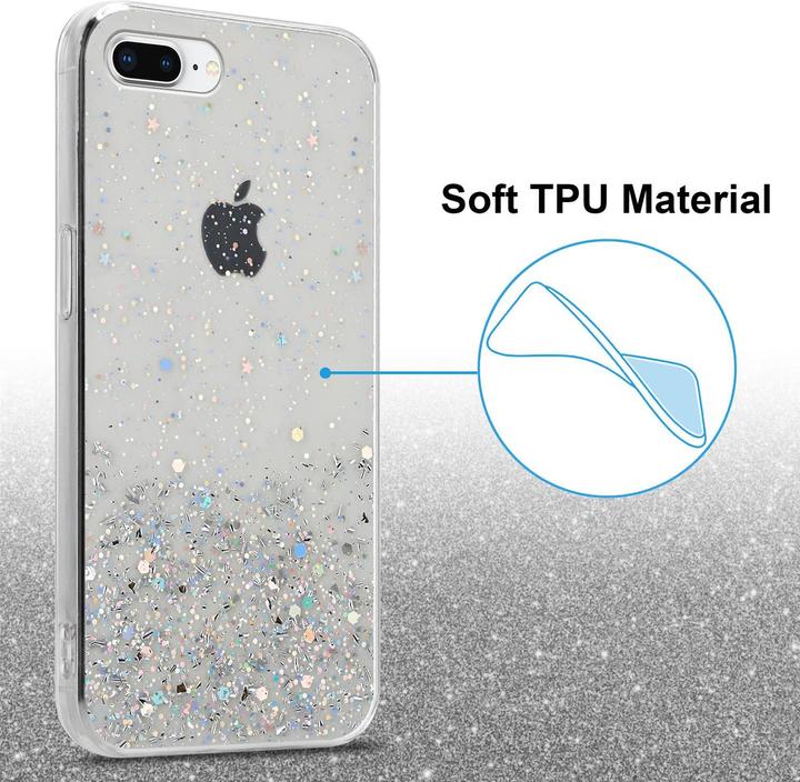Image du produit Cadorabo Couverture TPU paillettes scintillantes (Apple iPhone 7 Plus, Apple iPhone 7s Plus)