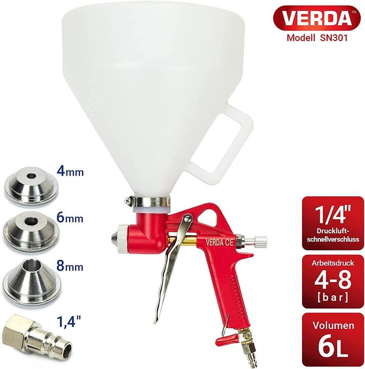 Image du produit SellNet Pistolet à entonnoir 6L avec 3 buses