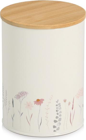 Zeller Present Vorratsdose mit Bambusdeckel Flowers 1400 ml ø 11x16 cm (1.40 l)