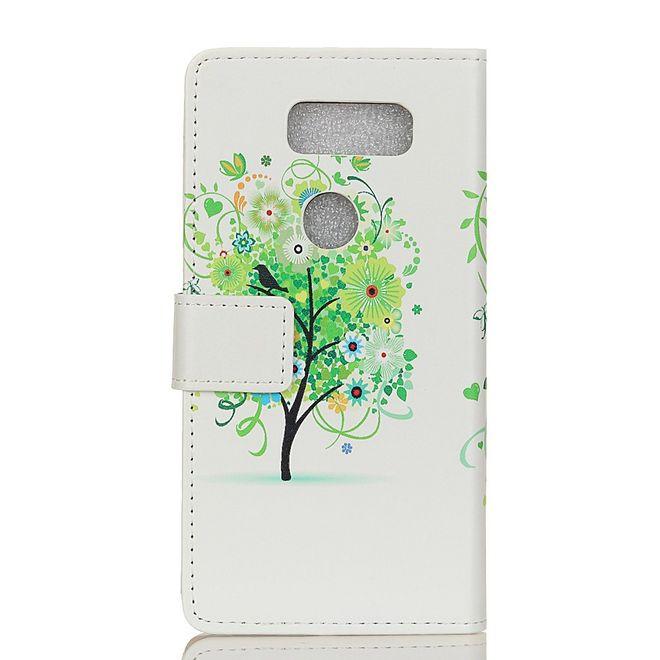 Actual product image MU Style Leather book cover with pattern (LG V30)