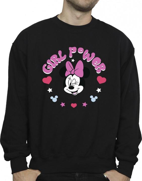Actual product image Disney Mens Minnie Mouse Girl Power Sweatshirt (M)