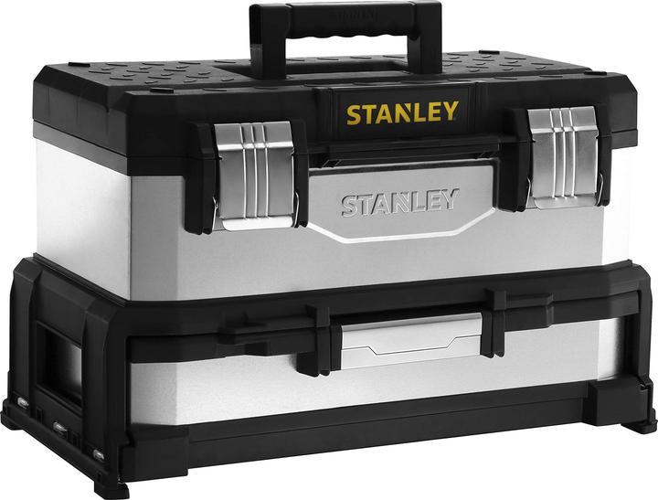 Actual product image Stanley Tool box metal-plastic with integrated drawer (galvanized) (1 pieces)