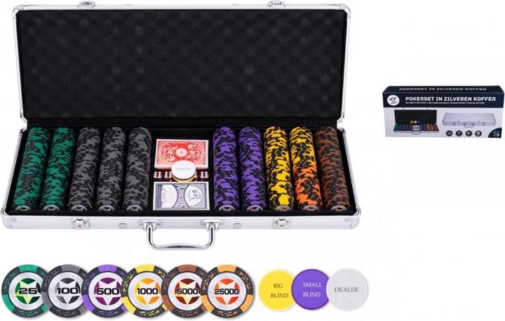 Produktbild Bicycle Poker-Set im Silberkoffer, Hohe Einsätze