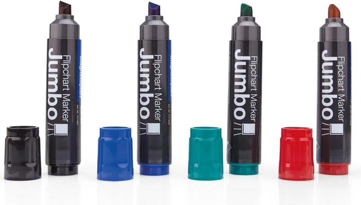 Produktbild Magnetoplan JUMBO - Flipchart Marker (Assortiert, 10 mm, 4 x)
