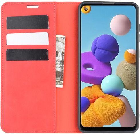 Actual product image MU Classic Classic V Leather Bookcover Series (Samsung Galaxy A21s)