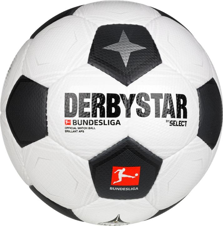 Derbystar Fussball Bundesliga Brillant APS Classic v23 weiss/schwarz/grau Gr. 5 (5)