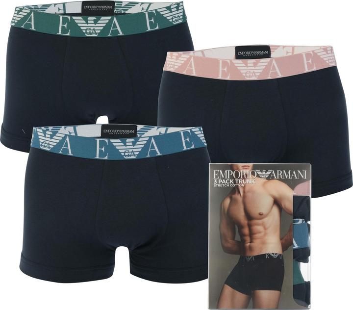 Actual product image Armani Exchange Mens Boxer Shorts (Pack of 3) (S, pack of 3)