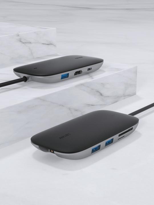 Image du produit Aukey I/O-HUB USB3 3PORT CB-C71/LLTSN1001018 (USB-C, 8 Ports)