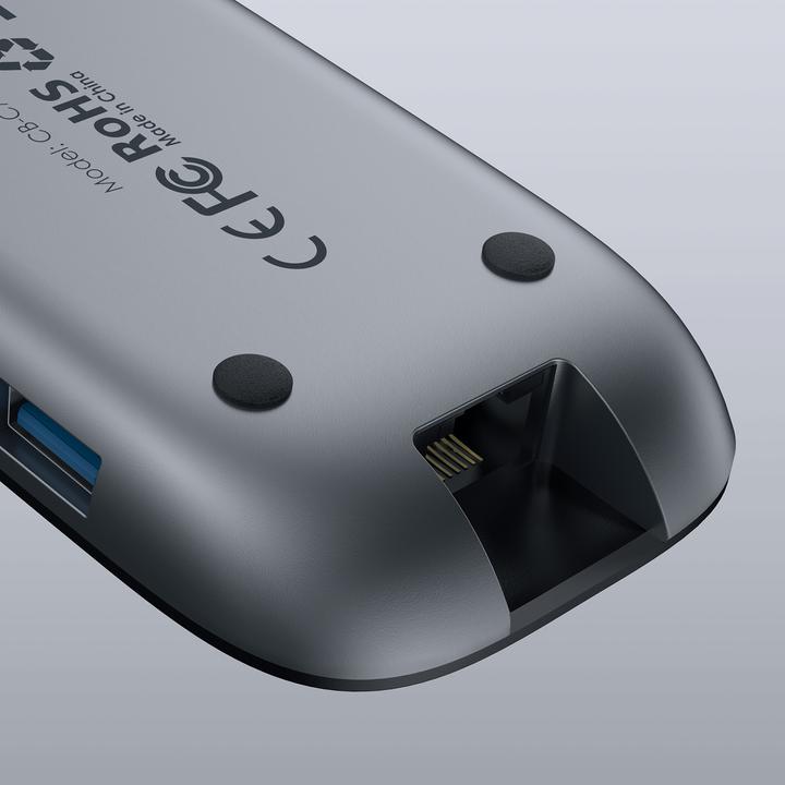 Image du produit Aukey I/O-HUB USB3 3PORT CB-C71/LLTSN1001018 (USB-C, 8 Ports)