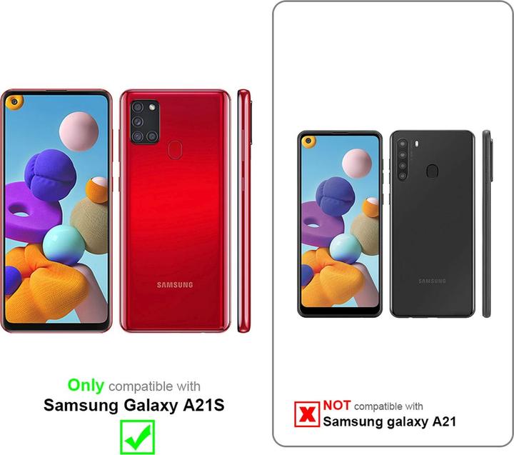 Actual product image Cadorabo Book Jeans Optics Cover (Samsung Galaxy A21s)