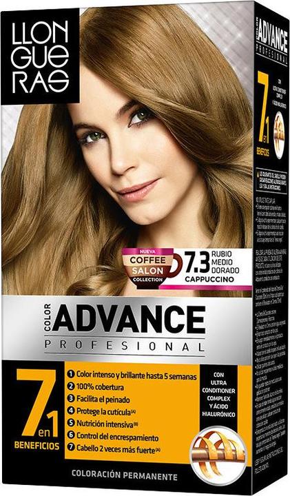 Produktbild Llongueras COLOR ADVANCE #7,3-rubio medio dorado (7.3)