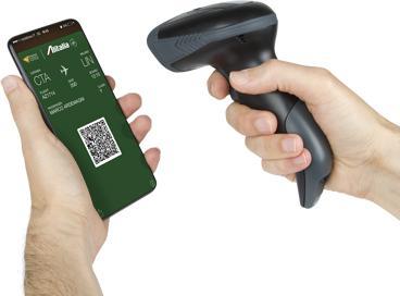 Actual product image Hamlet HBCS-2D110W bar code reader Handheld 1D/2D CMOS bar code reader Black (1D barcodes, 2D barcodes)