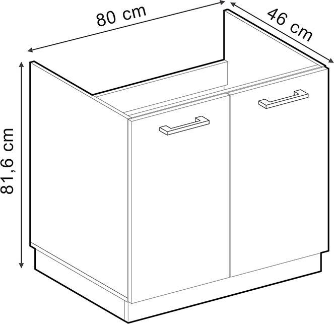 Produktbild Vicco Küchenschrank R-Line (80 x 46 x 81.5 cm)