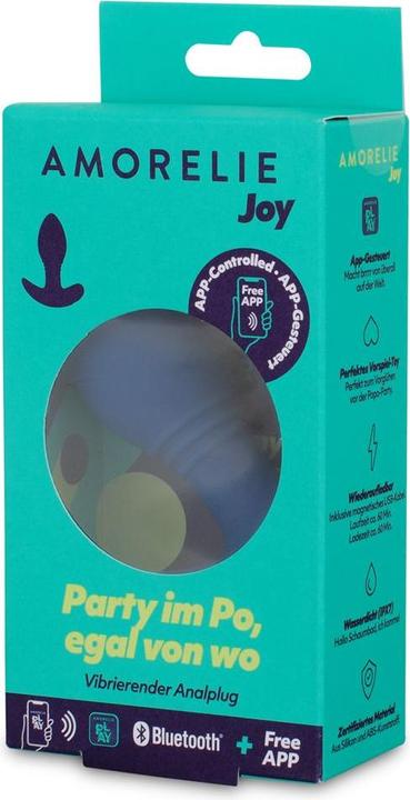 Actual product image Amorelie Move app-controlled anal plug