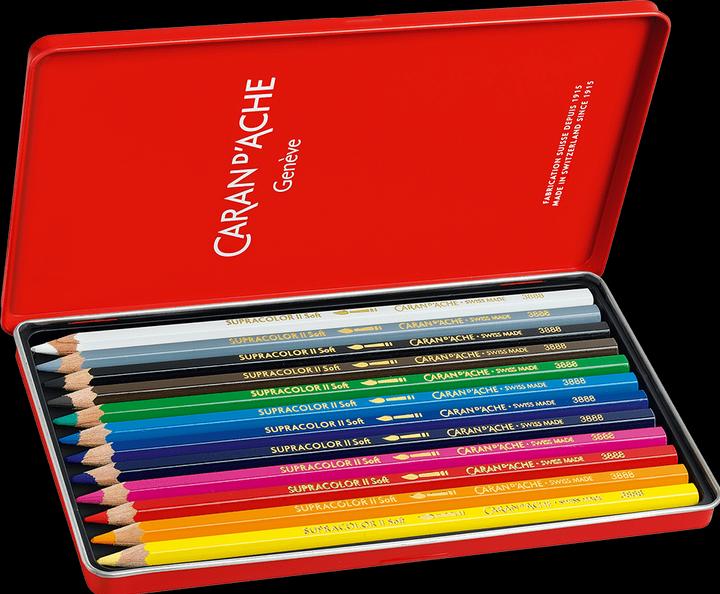 Produktbild Caran d'Ache Supracolor Aquarelle Metallschachtel (Mehrfarbig, 12 x)