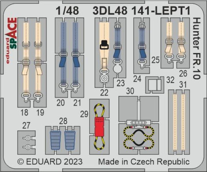 Actual product image Eduard Hunter FR.10 SPACE 1/48 AIRFIX