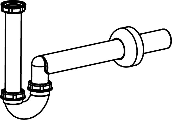 Produktbild Laufen Siphon, DN40, aus Kunststoff, für Wand-Bidet, weiss, H8939480000001 (Siphon-Montagematerial)