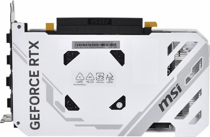 Actual product image MSI GeForce RTX 4060 VENTUS 2X WHITE OC (8 GB)