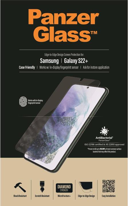 Produktbild PanzerGlass Case Friendly (1 Stück, Samsung Galaxy S22+)