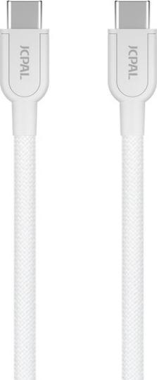 Image du produit JCPAL Flex Link USB-C to USB-C cable 1m - blanc (1 m)