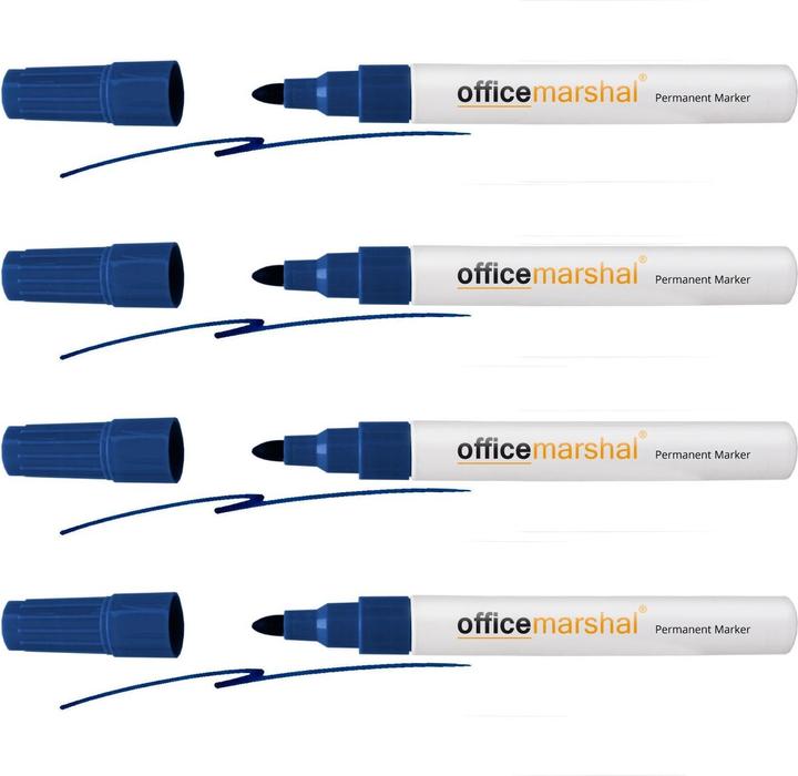 Produktbild Office Marshal Boardmarker (Blau, 3 mm, 10 x)