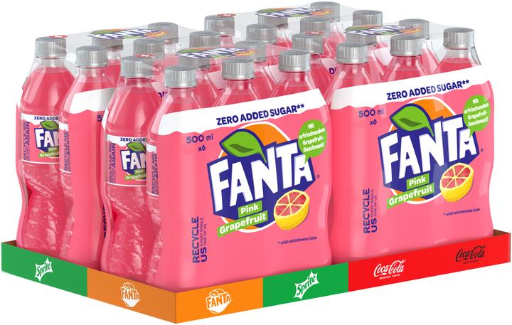 Produktbild Fanta Pink Grapefruit Zero (6 x 50 cl)