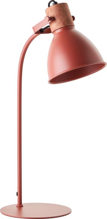 Immagine prodotto Brilliant Lampada da tavolo Erena 52cm rosso metallo/legno cavo interruttore intermedio 1x A60 (E27)