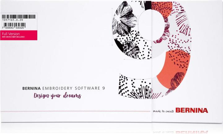 Actual product image Bernina Embroidery software 9 (full version)