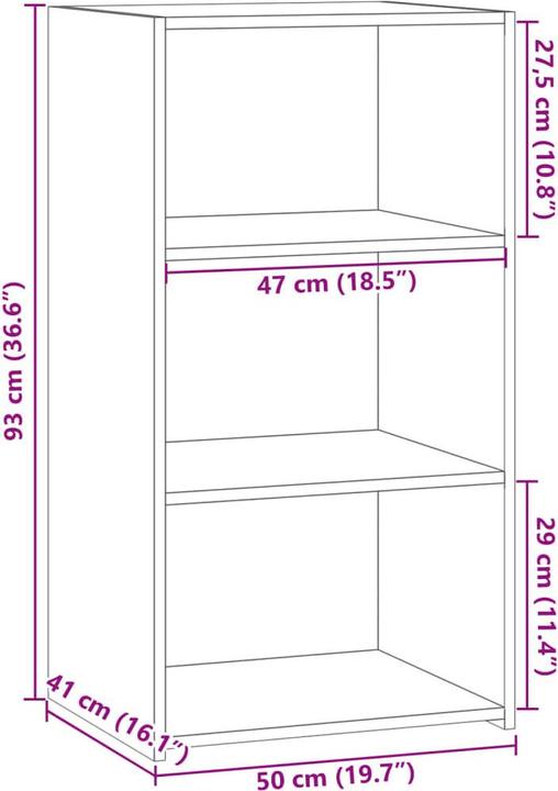 Actual product image VidaXL Sideboard (50 x 41 x 93 cm)
