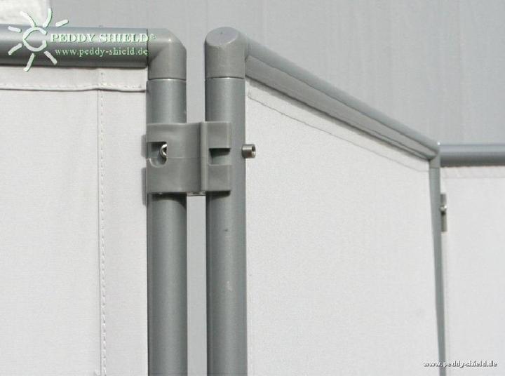 Produktbild Peddy Shield Paravent Dreiteilig hellgrau